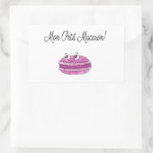 Sticker Rectangulaire Mon Petit Macaron (Sac)
