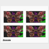 Sticker Rectangulaire Mon souhait (Feuille)