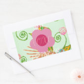 Sticker Rectangulaire Mon XOXO Little Princess Floral Art Design d'impre (Enveloppe)