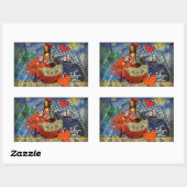 Sticker Rectangulaire Mona Lisa Fun Zodiaque Fantaisiste (Feuille)