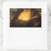 Sticker Rectangulaire mona lisa moustache (Sac)