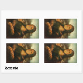 Sticker Rectangulaire Mona Rilla aka Mona Lisa (Feuille)