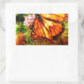 Sticker Rectangulaire Monarch Grunge (Sac)