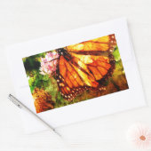 Sticker Rectangulaire Monarch Grunge (Enveloppe)