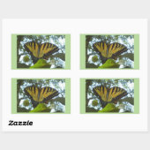 Sticker Rectangulaire Monarque jaune soleil (Feuille)