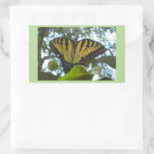 Sticker Rectangulaire Monarque jaune soleil (Sac)