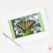 Sticker Rectangulaire Monarque jaune soleil (Enveloppe)