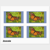 Sticker Rectangulaire Monarque Orange (Feuille)