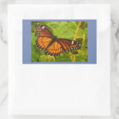 Sticker Rectangulaire Monarque Orange (Sac)