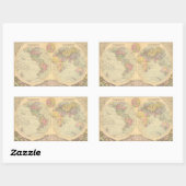 Sticker Rectangulaire Monde 10 (Feuille)