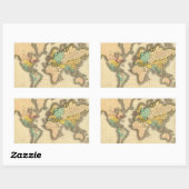 Sticker Rectangulaire Monde 6 (Feuille)