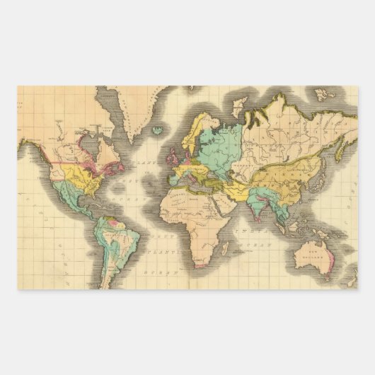 Sticker Rectangulaire Monde 6 (Devant)