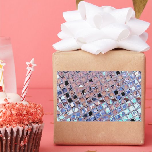 Sticker Rectangulaire Monde Disco Ball Mirco super (Fête)