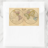 Sticker Rectangulaire Monde par Worcester (Sac)