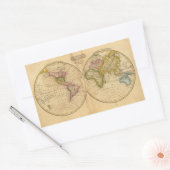 Sticker Rectangulaire Monde par Worcester (Enveloppe)