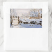 Sticker Rectangulaire Monet - Carte postale Magpie (Sac)