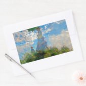 Sticker Rectangulaire Monet Femme Parasol Impressionnisme (Enveloppe)