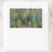 Sticker Rectangulaire Monet Garden Vetheuil Impressionim Peinture (Sac)