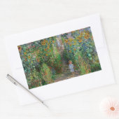 Sticker Rectangulaire Monet Garden Vetheuil Impressionim Peinture (Enveloppe)