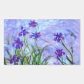 Sticker Rectangulaire Monet Lilac Irises (Devant)