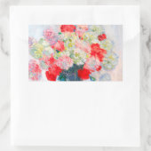 Sticker Rectangulaire Monet Peonies (Sac)