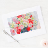 Sticker Rectangulaire Monet Peonies (Enveloppe)