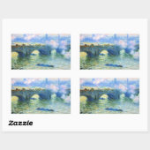 Sticker Rectangulaire Monet - Pont de Waterloo, Londres, (Feuille)