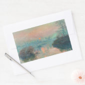 Sticker Rectangulaire Monet Sunset Seine Beaux-Art Impressionnisme (Enveloppe)