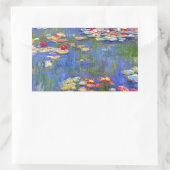 Sticker Rectangulaire Monet Water Lilies (Sac)