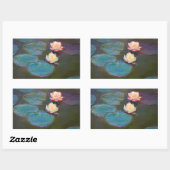 Sticker Rectangulaire Monet Water Lys Pond Nénuphars Peinture (Feuille)