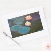 Sticker Rectangulaire Monet Water Lys Pond Nénuphars Peinture (Enveloppe)