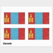 Sticker Rectangulaire Mongolie (Feuille)