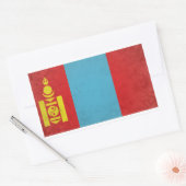 Sticker Rectangulaire Mongolie (Enveloppe)