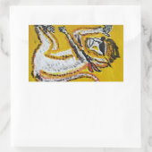 Sticker Rectangulaire Monkey Circus Art (Sac)