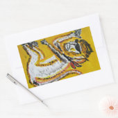 Sticker Rectangulaire Monkey Circus Art (Enveloppe)