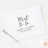 Sticker Rectangulaire Monnaie d'être moderne élégant mariage faveur (Enveloppe)