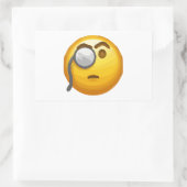 Sticker Rectangulaire monocle émoji (Sac)
