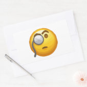 Sticker Rectangulaire monocle émoji (Enveloppe)