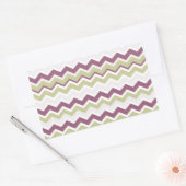 Sticker Rectangulaire Monogramme Chevron Brick (Enveloppe)