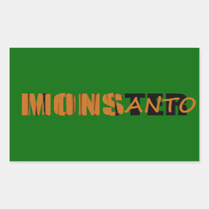 Sticker Rectangulaire monsanto de monstre