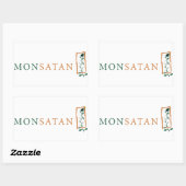 Sticker Rectangulaire Monsanto = Monsatan (Feuille)