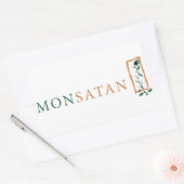 Sticker Rectangulaire Monsanto = Monsatan (Enveloppe)