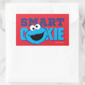 Sticker Rectangulaire Monstre de cookie intelligent (Sac)