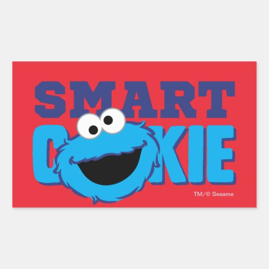 Sticker Rectangulaire Monstre de cookie intelligent (Devant)