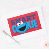 Sticker Rectangulaire Monstre de cookie intelligent (Enveloppe)
