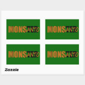 Sticker Rectangulaire monstre monsanto (Feuille)