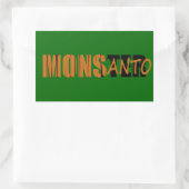Sticker Rectangulaire monstre monsanto (Sac)