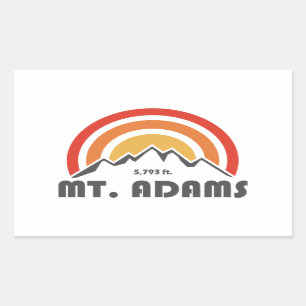 Sticker Rectangulaire Mont Adams New Hampshire