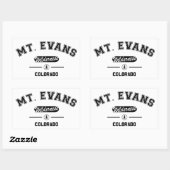 Sticker Rectangulaire Mont Evans Wilderness (Feuille)
