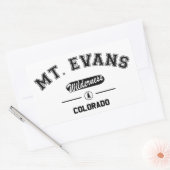 Sticker Rectangulaire Mont Evans Wilderness (Enveloppe)